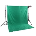 thumbnail image 4 of Photographic Green Screen, Green Green Screen 120g Thickening Perforated Overlock With Retaining Clips For Model Shooting 1x2m/39.4x78.7in, 4 of 8