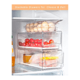 thumbnail image 2 of Refrigerator Organizer Bins with Pull Out Drawers Fridge Produce Drawer Set for Save Vertical Space, 2 of 5