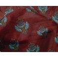 thumbnail image 4 of oneOone Silk Tabby Fabric Floral Block Printed Fabric 1 Yard 42 Inch Wide, 4 of 4
