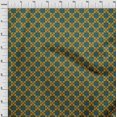 thumbnail image 3 of oneOone Georgette Viscose Fabric Geometric & Floral Block Print Fabric BTY 42 Inch Wide, 3 of 4