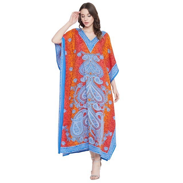 Caftans Longs pour Femmes, Robe Caftan Grande Taille, Robe de Soirée, Fête, Été, Plage, Robe d'Été, Manches Kimono, Robes Décontractées