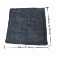 thumbnail image 1 of Microfibre Car Drying Towel Super Absorbent Grey Large Thick Polishing Clot C7Y8, 1 of 1