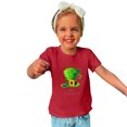 thumbnail image 2 of Penkiiy Haut à Manches Courtes Imprimé Col Rond Mignon pour Garçons et Filles 5-6 Ans Rouge, 2 of 6