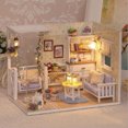 thumbnail image 2 of DIY Creative Love Fortress Wooden Assemble Building Model House with LED light Birthday Christmas Gift, 2 of 4