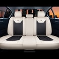 thumbnail image 4 of Maidao Car Seat Covers Leather for Renault for Megane/Scala/Grand Modus 1996-Present 5 Seats Water Resistant Front Rear Cushion Protector Black and White, 4 of 7