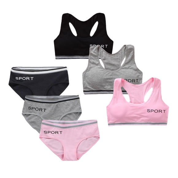 Soutien-gorge pour Filles Adapté aux Adolescentes de 12 à 16 Ans, Bretelles Élastiques, Camisole Respirante avec Bretelles Ajustables
