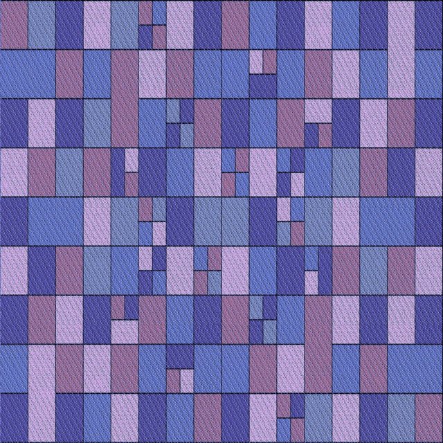 Ahgly Company Machine Washable Indoor Square Transitional Purple Amethyst Purple Area Rugs, 6' Square
