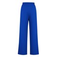 thumbnail image 3 of Pants for Women, Womens Fashionable Striped Printed Drawstring Wide Leg Pants, 3 of 4
