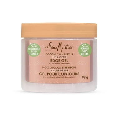 SheaMoisture Gel pour Contours Noix de Coco et Hibiscus + Huile de Lin, 99 g