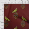 thumbnail image 1 of oneOone Polyester Lycra Fabric Leaves|Bird & Floral Block Print Fabric By Yard 56 Inch Wide, 1 of 4