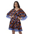 thumbnail image 1 of Moomaya Robe d'Été pour Femmes, Grande Taille, Kimono Aguichant Imprimé, Mini-Robe, 1 of 6