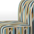 thumbnail image 4 of Designart "Chic Urban Stripes II" Yellow Striped Upholstered Accent Chair - Modern Arm Chair For Living Room, 4 of 7