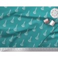 thumbnail image 3 of Soimoi Poly Georgette Fabric Leaves & Floral Block Print Fabric by Yard 42 Inch Wide, 3 of 3