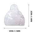 thumbnail image 1 of Figurines Feng Shui de Bouddha Heureux Rieur en Cristal Sculpté Richesse, 1 of 5