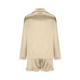 thumbnail image 3 of Qertyioot Tendances Femmes Ensemble de Pyjama Décontracté Ample Col en V Manches Longues+shorts, 3 of 5