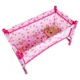 thumbnail image 4 of Esquirla Modèle de Lit de Bébé Poupée 45*23*22 cm, Modèle de Mobilier de Simulation pour Poupée de 9-12 Po, 4 of 6