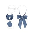 thumbnail image 3 of INSPIRE CHIC Women's Bow Ties Solid Color Western Ribbon Pre-Tied Bowties Royal Blue One Size, 3 of 6