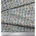 thumbnail image 3 of Soimoi Poly Georgette Fabric Diagonal Stripe,Cross Bones & Skull Decor Fabric Printed Yard 52 Inch Wide, 3 of 3