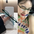 thumbnail image 2 of Clearance Now! Retro small frame hot girl oval glasses frame ωυ ιρ д✨ ыи U2C4, 2 of 8