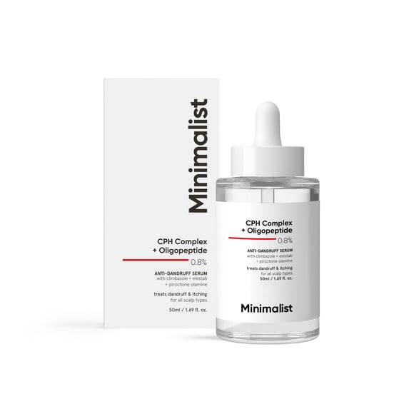 Minimalist Anti-Dandruff Hair Serum for Scalp | Pre Shampoo Treatment with CPH Complex Oligopeptided Anti Dandruff Molecule | For Women Men | 50ml