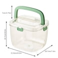 thumbnail image 2 of Dvkptbk Portable Fruit Basket Ice Bucket, Essential Ice Buckets for Parties, Table and Kitchen Counter Fruit Bowl, Champagne Bucket, Storage for Vegetable Snack Bread on Clearance, 2 of 2
