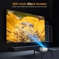 thumbnail image 2 of Salange 1080p Decoding & HD, 3500 ANSI Lumens WiFi 6 Bluetooth Projector, LCD Display, Screen Adaption, Auto Focus Electronic Trapezoidal Smart Projector, 2 of 9