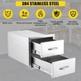 thumbnail image 1 of AKDSteel Outdoor Kitchen Drawers, Flush Mount Triple Access Bbq Drawers With Stainless Steel Handles For Patio Grill Stations, 1 of 7
