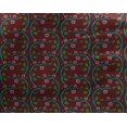 thumbnail image 4 of oneOone Georgette Viscose Fabric Leaves & Floral Block Printed Craft Fabric BTY 42 Inch Wide, 4 of 4