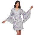 thumbnail image 1 of Moomaya Peignoir en Coton pour Femmes Robe de Chambre Imprimée Courte Peignoir de Douche Nuptiale, 1 of 6