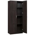thumbnail image 3 of Pemberly Row Engineered Wood 4-Shelf Storage Cabinet in Cinnamon Cherry, 3 of 9