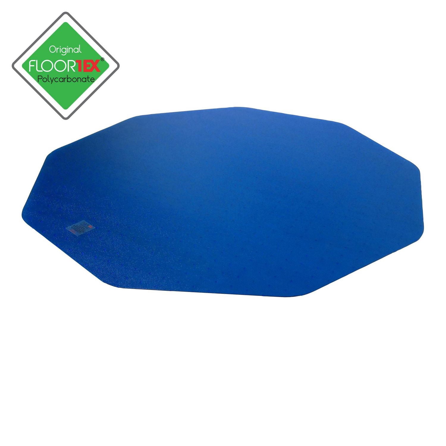 9Mat® Polycarbonate 9-Sided Blue Gaming Chair Mat for Carpets up to 1/2" - 38" x 39"
