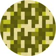thumbnail image 1 of Ahgly Company Tapis Rond Lavable en Machine Intérieur Transitionnel Chêne Brun, 8 Pieds Rond, 1 of 7