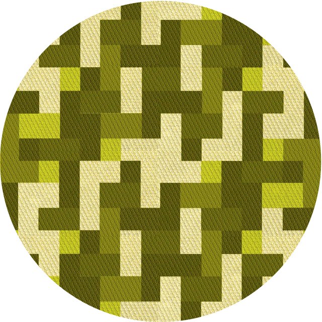 Ahgly Company Tapis Rond Lavable en Machine Intérieur Transitionnel Chêne Brun, 8 Pieds Rond