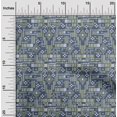 thumbnail image 1 of oneOone Georgette Viscose Fabric Stripe & Square Geometric Printed Fabric 1 Yard 42 Inch Wide, 1 of 4