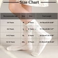 thumbnail image 3 of 3-14Y Children'S Girls 5Pc Socks Mid Tube Socks Baby Ankle Sock Crew Soft Comfort White R, 3 of 3