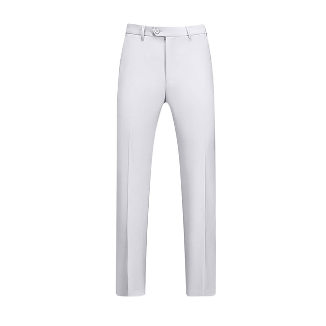 AherBiu Mens Dress Pants Pantalon Habillé pour Homme Taille Extensible devant Plat Grande Taille Coupe Ajustée Pantalon Extensible Classique Confortable