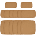 thumbnail image 1 of Outsunny 14Pcs Outdoor Cushion Covers, Patio Cushion Covers Replacement for Rattan Sofa Set - No Cushion Included, Light Yellow, 1 of 10