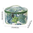 thumbnail image 3 of Trousse de Maquillage Tropicale en Toile Sacs Cosmétiques Pochette de Rangement pour Femmes, 3 of 3