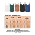 thumbnail image 2 of LUXUR Camisoles pour Femmes Sans Manches Gilet Dos Nu Camisole Ajustable Chandail à Enfiler Col Drapé T-Shirts Blanc 3TG, 2 of 3