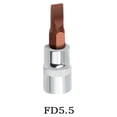 thumbnail image 1 of FD Embouts de Tournevis à Fente 1/4 Pouce Tête de Douille Outils à Main FD5.5, 1 of 7