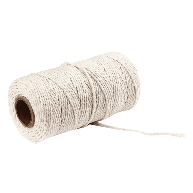 Birdeem 100M Long/100Yard Pure Cotton Twisted Cord Rope Crafts Macrame String