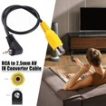thumbnail image 2 of SharkTRUE Female RCA to 2.5MM AV IN Cable suit Car DVR Rear View Yd Camera Adapter, 2 of 8