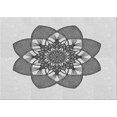 thumbnail image 1 of Ahgly Tapis Rectangulaire Lavable en Machine Intérieur Transitionnel Gris Platine, 5 Pieds x 7 Pieds, 1 of 7