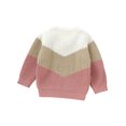 thumbnail image 2 of Faithtur Baby Knit Sweaters Cute Long Sleeve Round Neck Contrast Color Pullover Tops Toddler Sweatshirts, 2 of 9