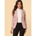 thumbnail image 3 of INSPIRE CHIC Veste en Denim Décontractée pour Femme à Revers, Manches Longues, avec Poches, 3 of 6