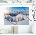 thumbnail image 2 of Designart Winter Mountains Panorama Canvas Wall Art, 2 of 4