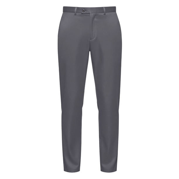 RXMEKW Elastic Waist Straight Leg Pants for Men with Drawstring