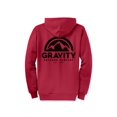 thumbnail image 2 of Gravity Outdoor Co. Zip-Up Hoodie - Red - Black Logo - Small, 2 of 2