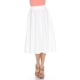 thumbnail image 1 of White Mark Jupe Midi Évasée Tasmin pour Femmes, 1 of 6