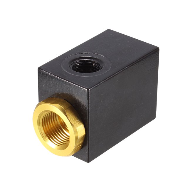 Unique Bargains QE-02 Valve d'Échappement à Débit Unidirectionnel Filetage G1/4 Pieds Noir